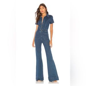 Show Me Your Mumu Denim Jumpsuit (S)